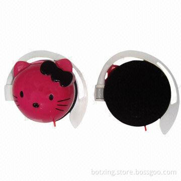 Good Quality Hang-ear Earphones, New Fashionable Style, Red, 20mm Speaker Size